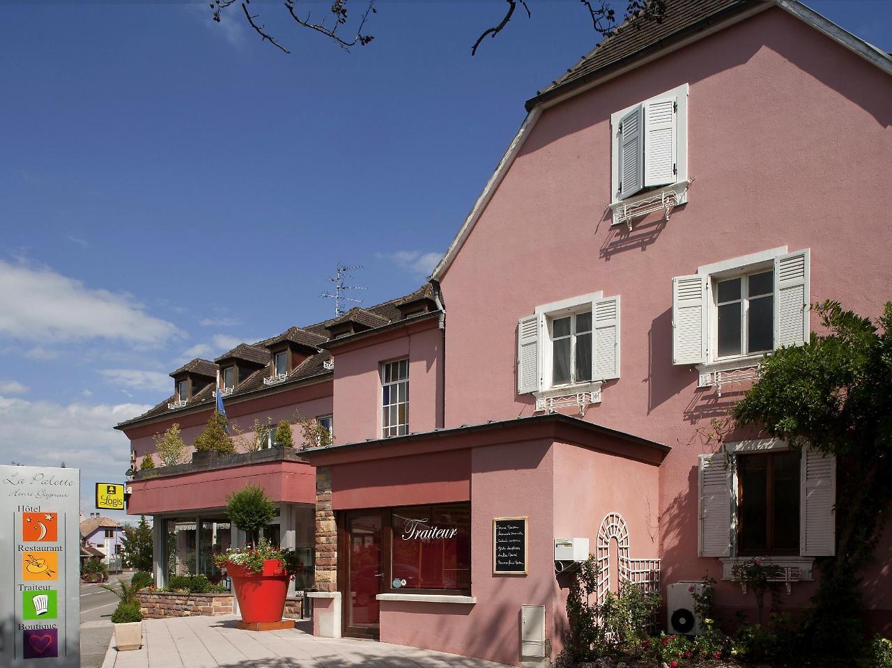 Hotel Restaurant Logis La Palette Wettolsheim Eksteriør billede