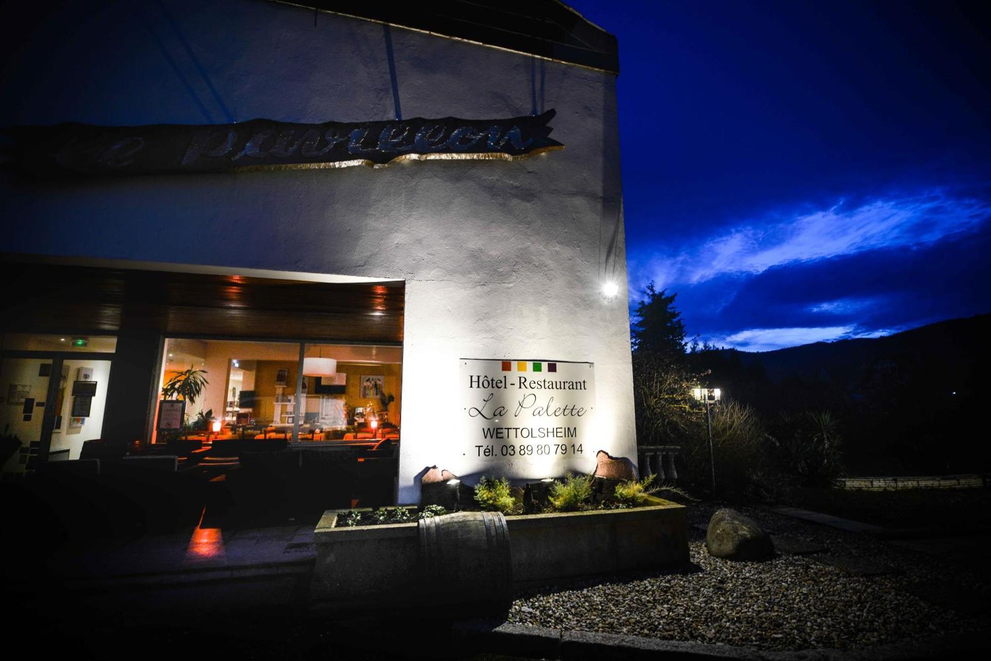 Hotel Restaurant Logis La Palette Wettolsheim Eksteriør billede